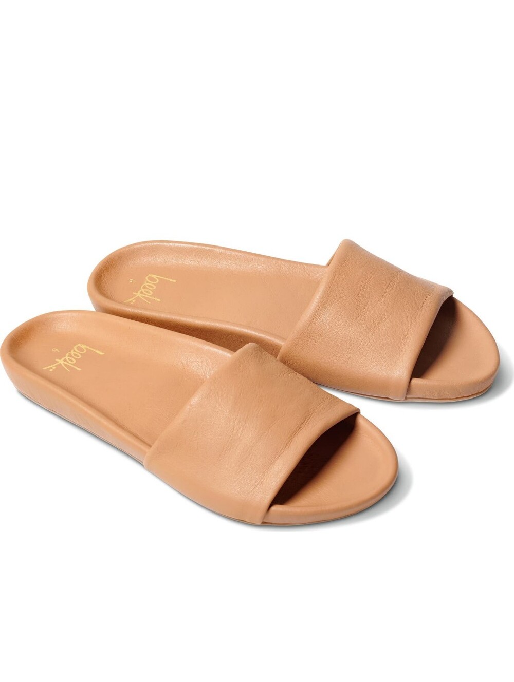 Beek Gallito Leather Slide Sandal Honey Tan Size 9